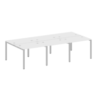 Стол-станция METALL SYSTEM на 6 раб.места на П-образном м/к БП.СМ-6.1  3000*1475*750